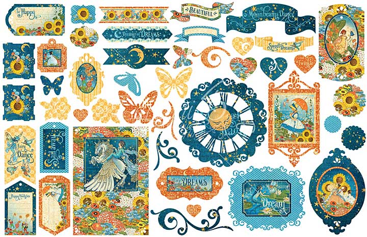 Graphic 45 Dreamland - Cardstock Die-Cut Assortment [s]