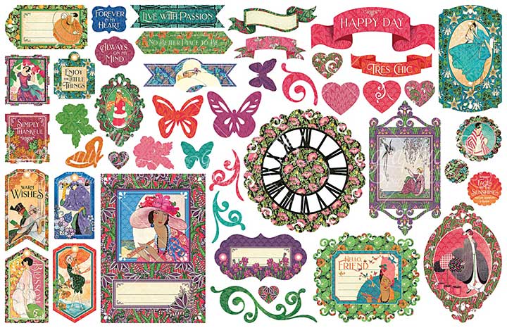Graphic 45 Fashion Forward - Cardstock Die-Cut Assortment [s]