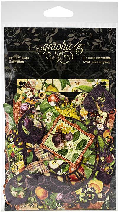SO: Graphic 45 Fruit and Flora - Cardstock Die-Cut Assortment