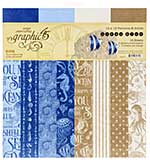 Graphic 45 Ocean Blue - 12x12 Double-Sided Paper Pad 16pk