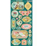 Graphic 45 Ephemera Queen - 6x12 Chipboard Die-Cuts Sheet [s]