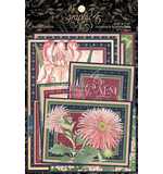 Graphic 45 Blossom - Ephemera and Journaling Cards (16) 4x6 (16) 3x4