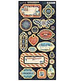 Graphic 45 Catch of the Day - 6x12 Chipboard Die-Cuts Sheet [s]
