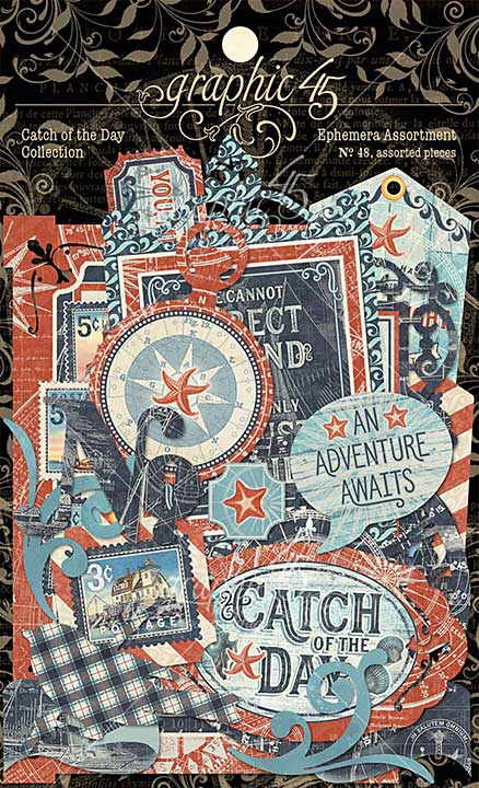 Graphic 45 Catch of the Day - Cardstock Die-Cut Assortment [s]