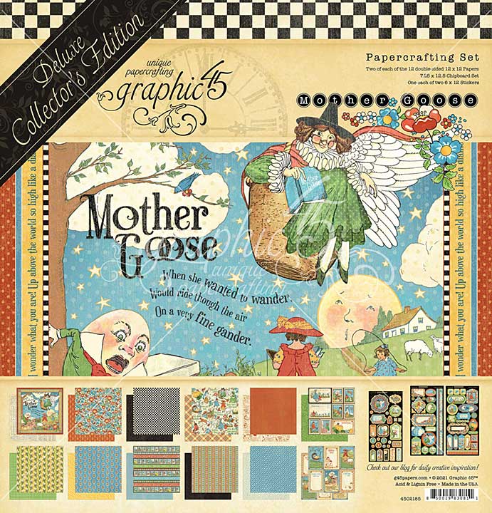 SO: Graphic 45 Mother Goose Deluxe Collectors Edition Pack 12x12