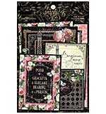 Graphic 45 Elegance - Ephemera and Journaling Cards (16) 4x6 (16) 3x4