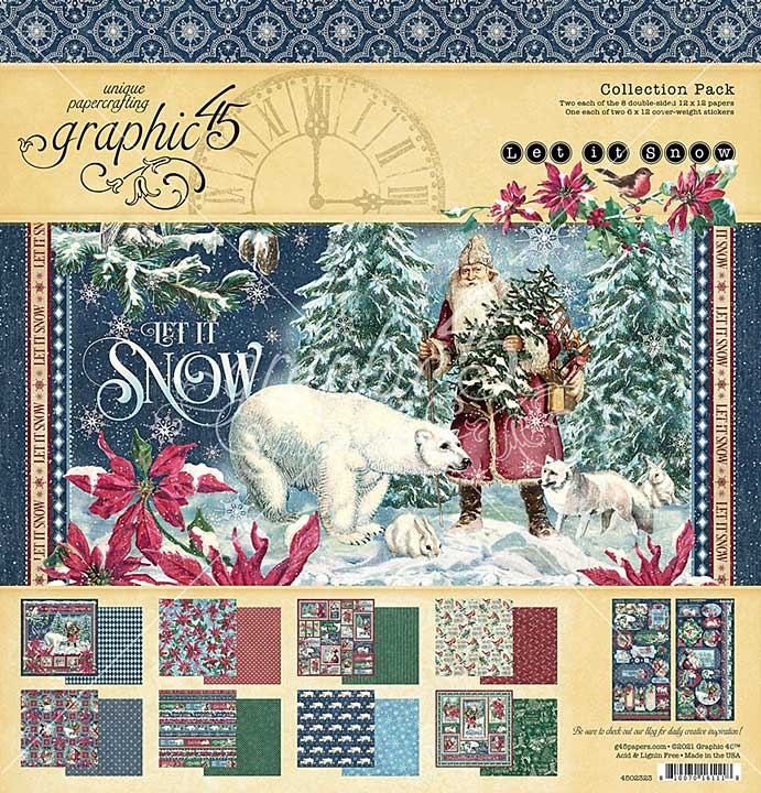 SO: Graphic 45 Let It Snow - 12 x 12 Collection Pack