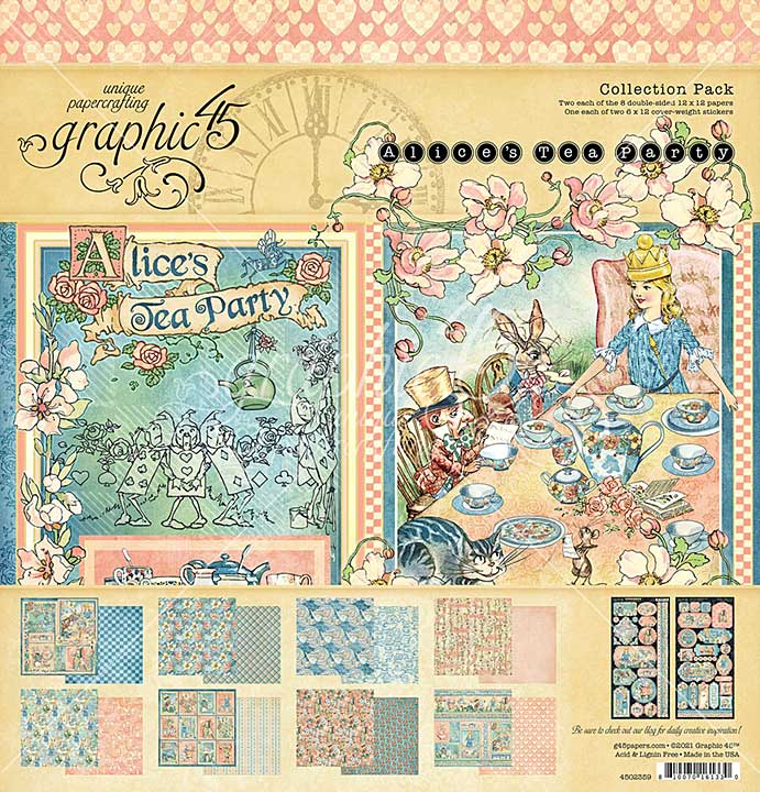 SO: Graphic 45 Alices Tea Party - 12x12 Collection Pack
