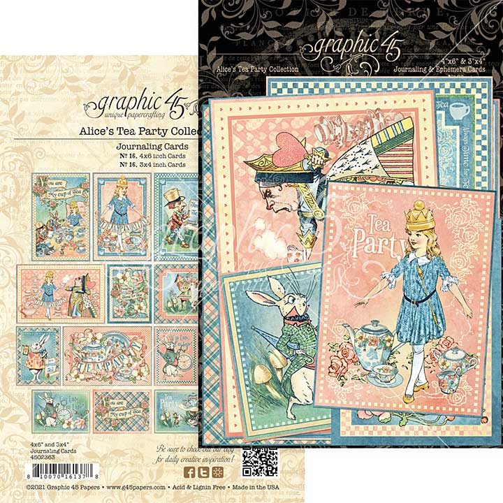 SO: Graphic 45 Alices Tea Party - Journaling Cards