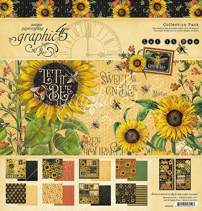 SO: Graphic 45 Let It Bee - Collection Pack 12X12