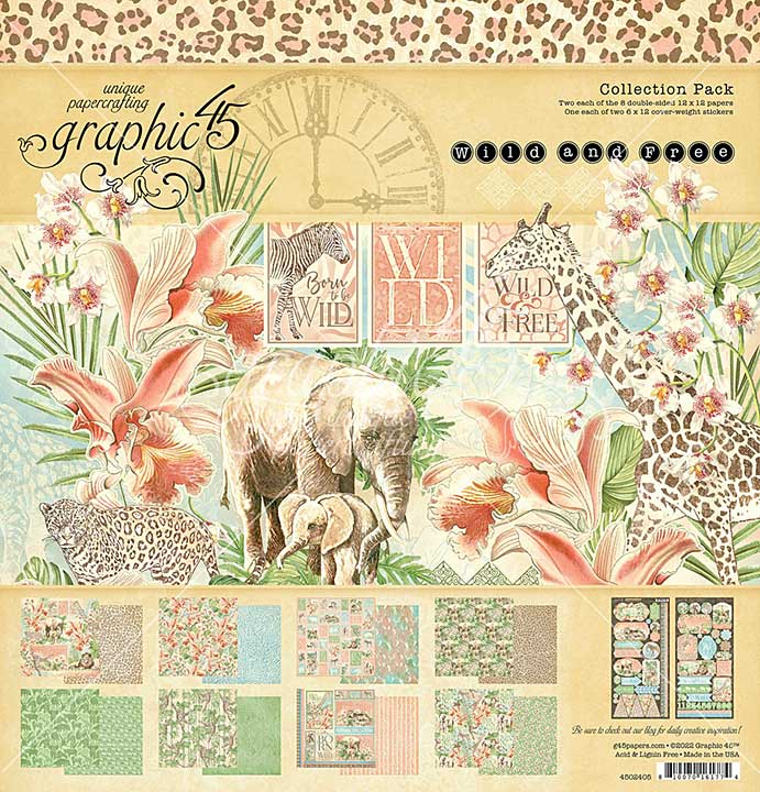 SO: Graphic 45 Wild & Free - Collection Pack 12X12