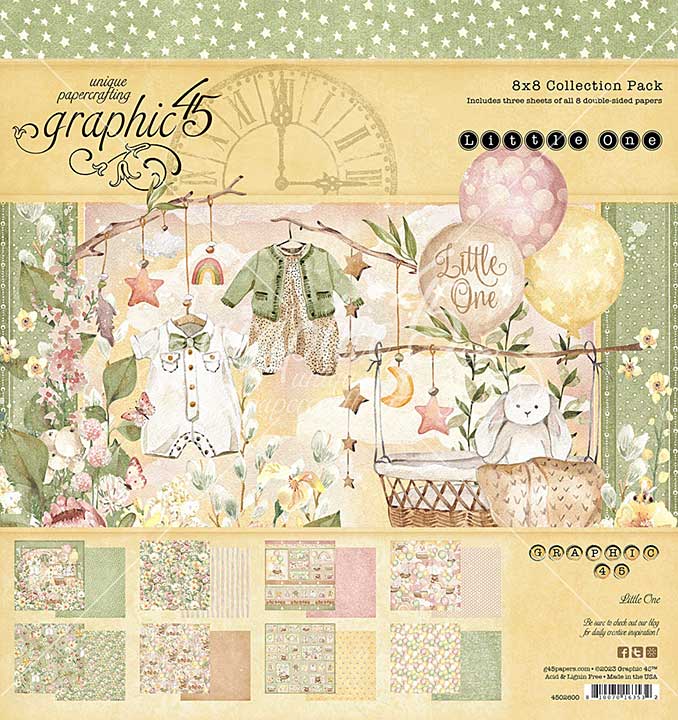 SO: Graphic 45 Little One - Double-Sided Paper Pad 8X8 24Pkg