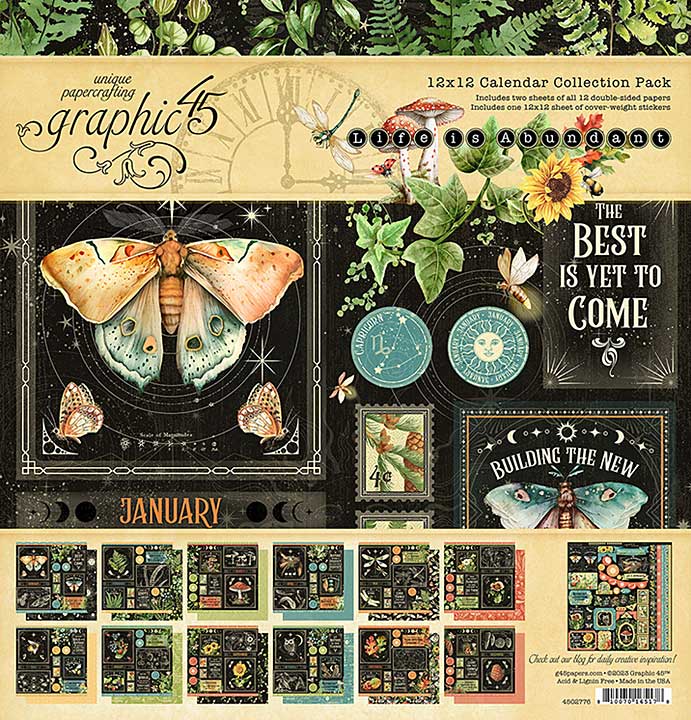 SO: Graphic 45 Life is Abundant 12x12 Inch Collection Pack with Stickers