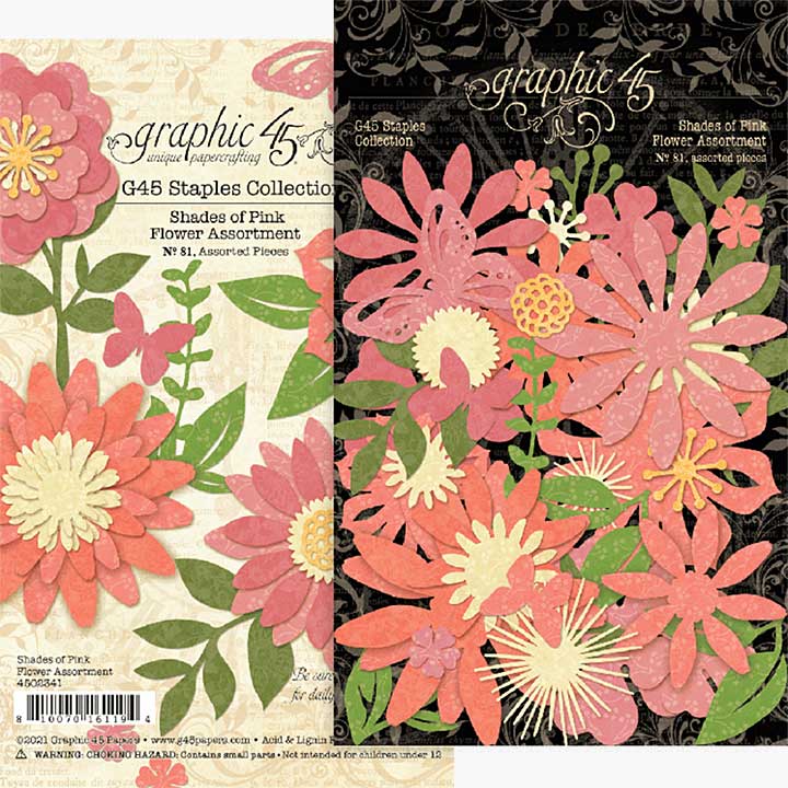 Graphic 45 Flower Assortment Shades of Pink (4502341)