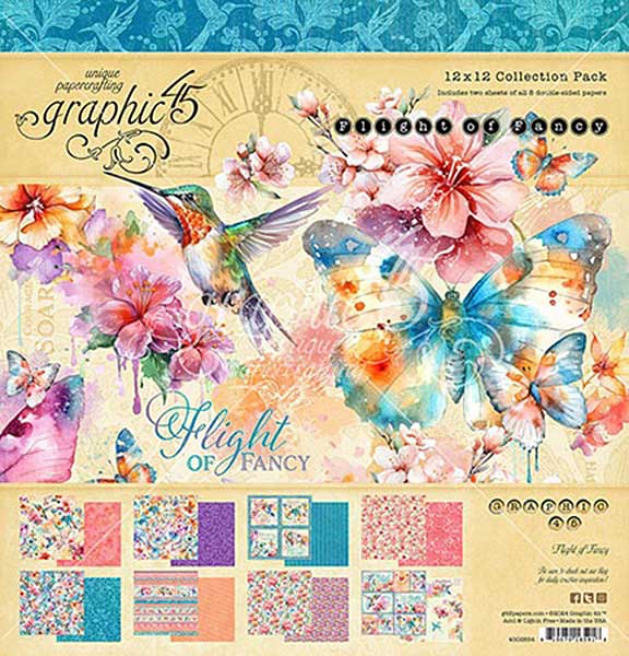 PRE:Graphic 45 Flight Of Fancy - 12x12 Collection Pack