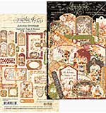 Graphic 45 Autumn Greetings Chipboard Tags and Frames