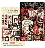 Graphic 45 Curiouser and Curiouser Chipboard Tags and Frames