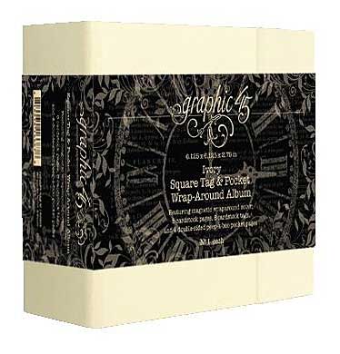 Graphic 45 Square Tag and Pocket Wrap-Around Album