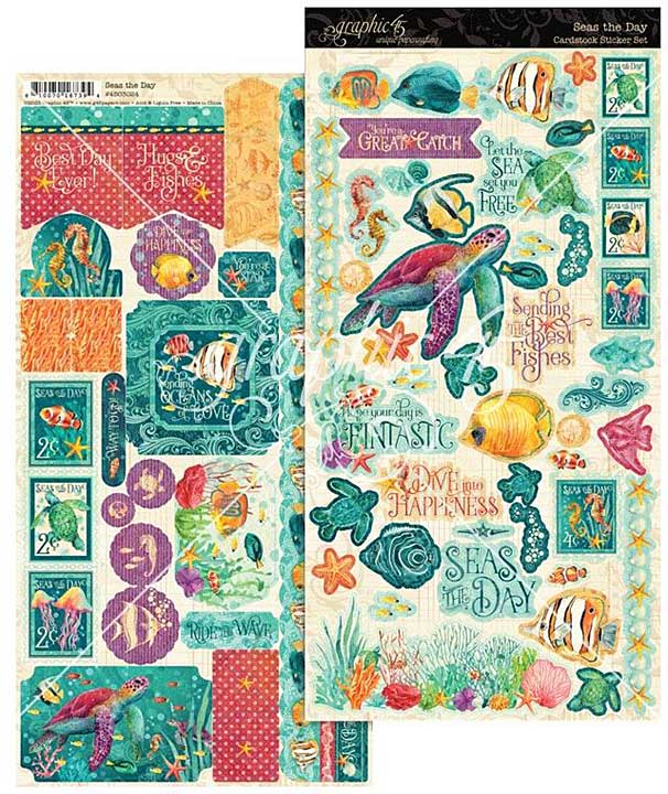 Graphic 45 Seas the Day Sticker Set