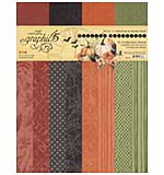Graphic 45 Ghostly Greetings 8.5x11 Inch Patterns and Solids Pack