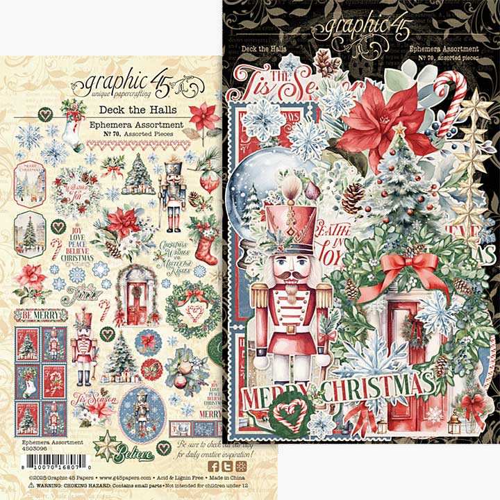 Graphic 45 Deck the Halls Ephemera Set