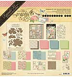 Graphic 45 Botanical Tea Keepsake Kit with Exclusive Metal Die-Set