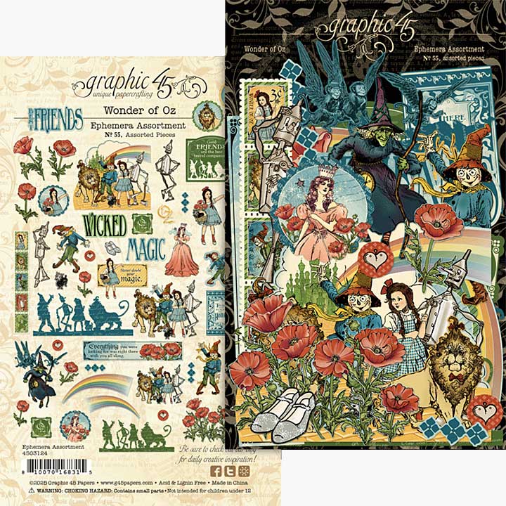 Graphic 45 Wonder of Oz Ephemera Set