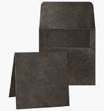 Graphic 45 Square Cards 5.25 x 5.25 Inch with Envelopes - Black