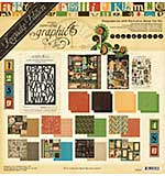 Graphic 45 Typography Keepsake Kit with Exclusive Metal Die-Set