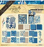 Graphic 45 Ocean Blue Keepsake Kit with Exclusive Metal Die-Set