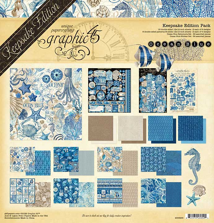 Graphic 45 Ocean Blue Keepsake Edition