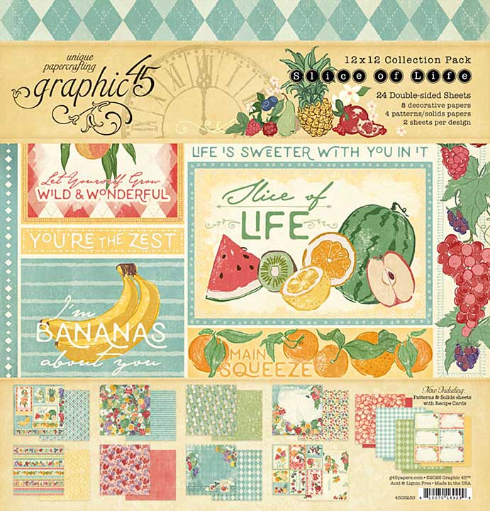 Graphic 45 Slice of Life 12x12 Inch Collection Pack