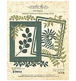 Graphic 45 Rectangle Frames with Ferns and Foliage Die Set