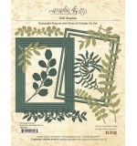 Graphic 45 Rectangle Frames with Ferns and Foliage Die Set