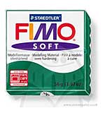 SO: Fimo Soft Oven Hardening Modelling Clay 56g - Emerald Green