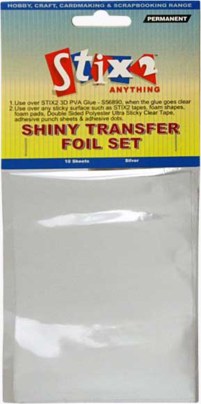 SO: Stix 2 - Shiny Decorative Transfer Foil - Silver (10PK)