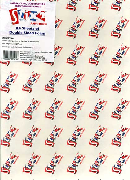Stix 2 - A4 Sheets of Double Sided Foam