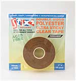 SO: Stix 2 - Double Sided Polyester Ultra Sticky Clear Tape - Permanent