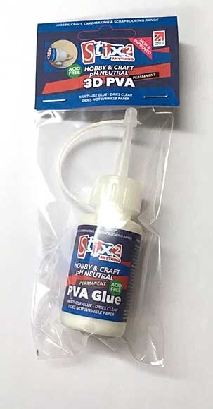 SO: 3D Hobby and Craft PVA Glue 30ml - pH Neutral (Acid Free)