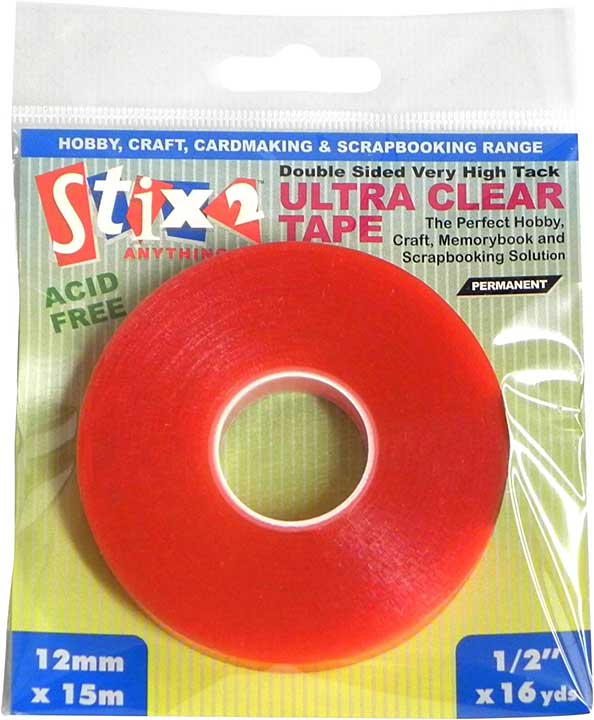 Ultra Clear Double Sided Tape (12mm x 15m)