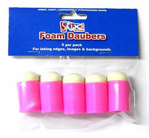 Stix 2 finger Foam Daubers (Ink Applicators) 5pk