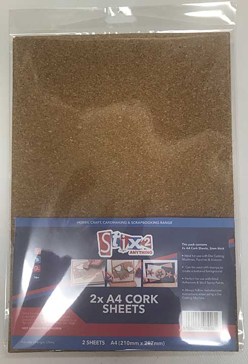 Stix 2 Cork Sheets A4 (2pk)