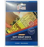Christmas Gifts Clear Wrapping Seals (25mm Diameter Clear Permanent Discs 132 Discs)