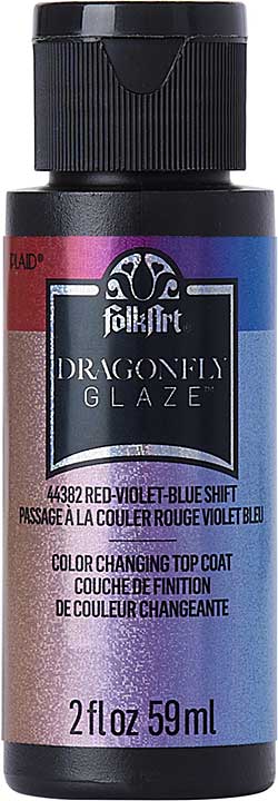 SO: Folkart Dragonfly Glaze Red-Violet-Blue Shift 2 fl oz (44382)