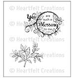 Heartfelt Creations Cling Rubber Stamp Set 5x6.5 - Blessing To Me