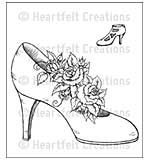 SO: Heartfelt Creations Cling Rubber Stamp Set 5x6.5 - Heels and Roses