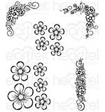 SO: PRE: Heartfelt Creations - Berry Blossoms (BB16 Cling Rubber Stamp Set)