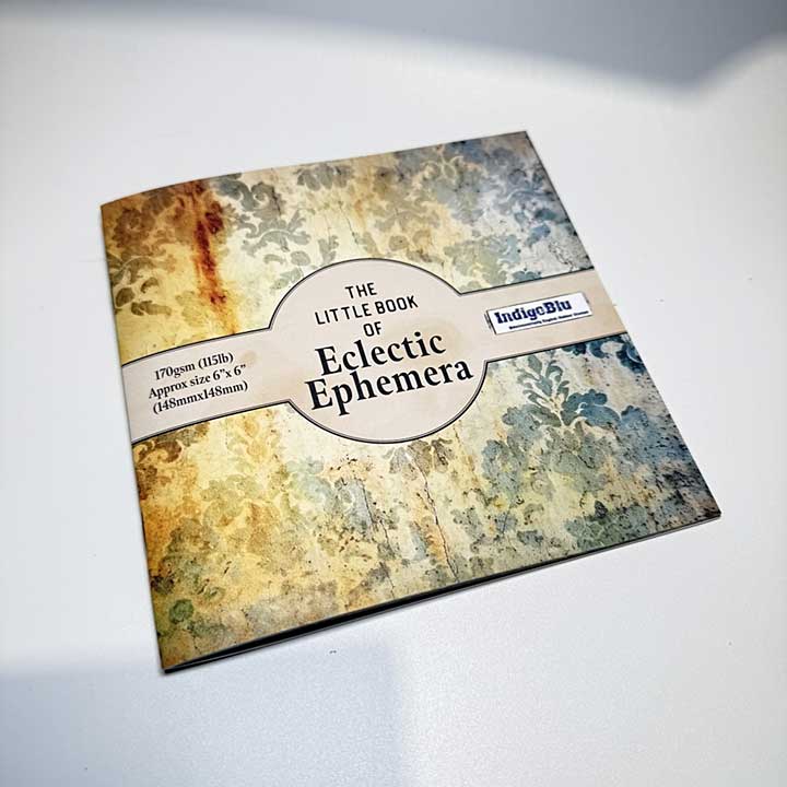IndigoBlu The Little Book of Eclectic 6x6 Inch Ephemera Paper Book