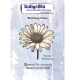 Blooming Daisy A6 Red Rubber Stamp