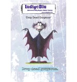 Drop Dead Gorgeous A6 Red Rubber Stamp
